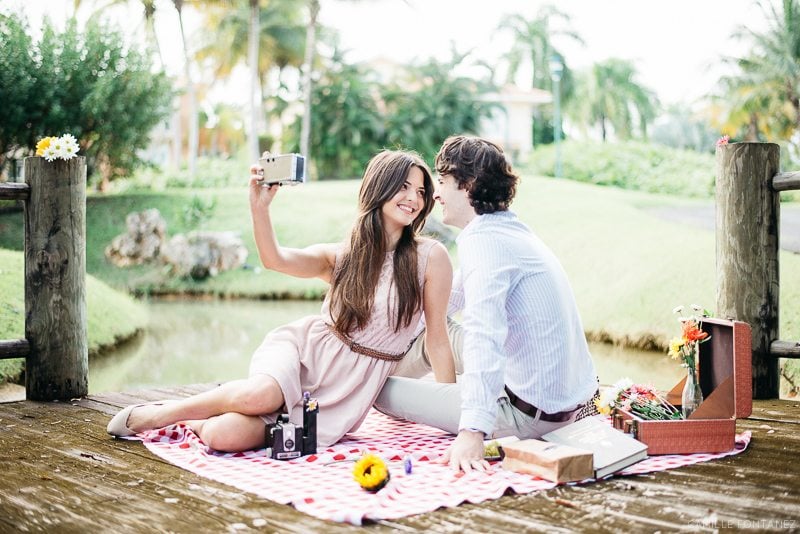 love story vintage picnic engagement session fotografo boda Puerto Rico (8)