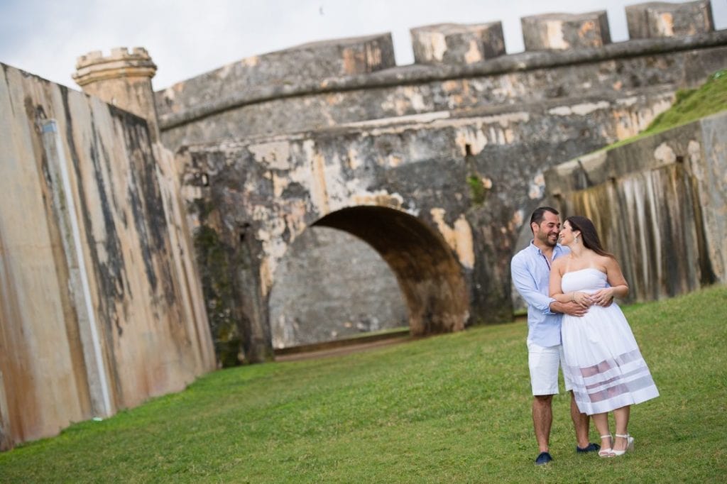 El morro Old San Juan engagement session by Puerto Rico wedding photographer Camille Fontanez