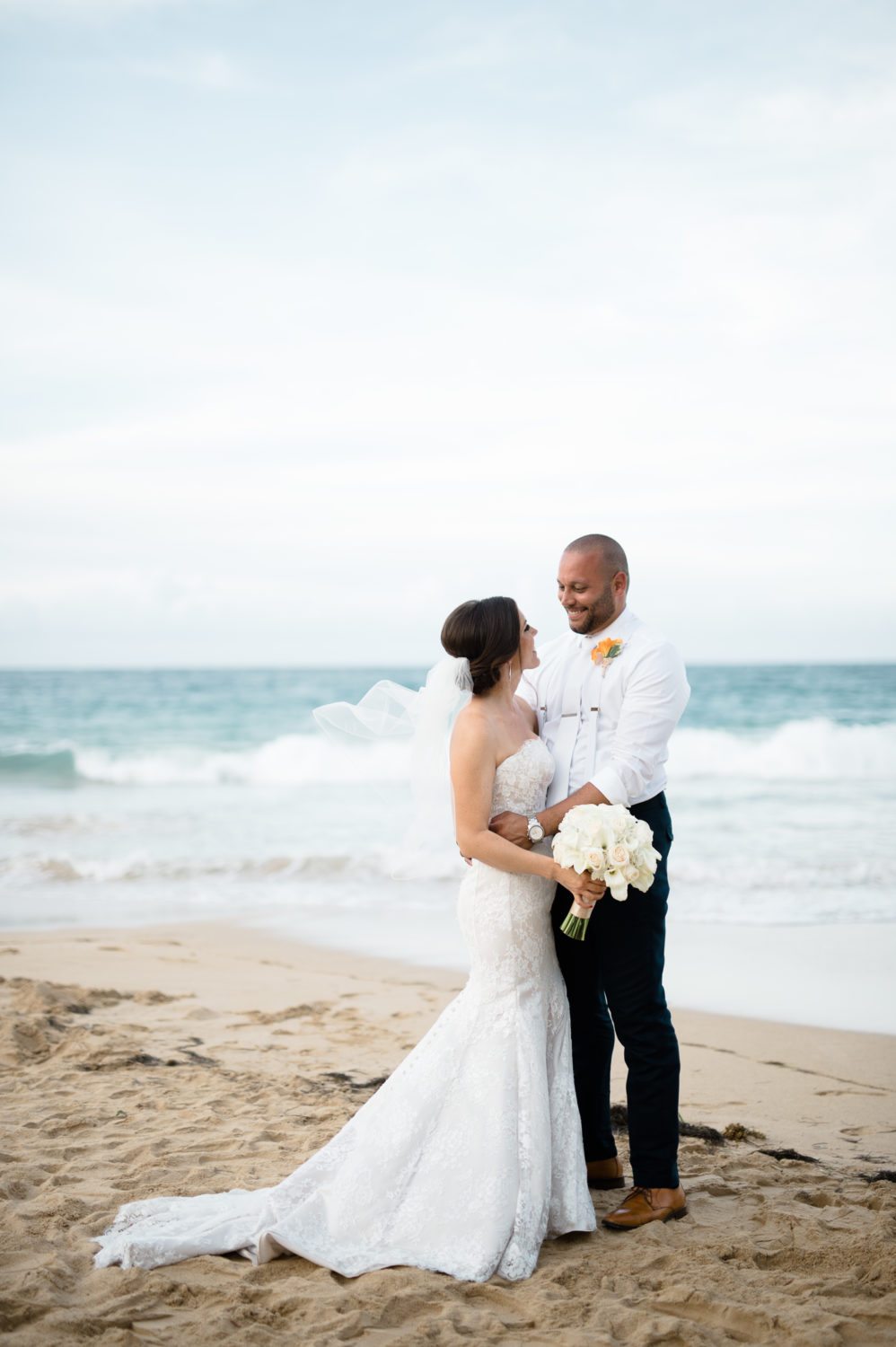 Destination beach wedding photography at La Concha Puerto Rico by Camille Fontanez