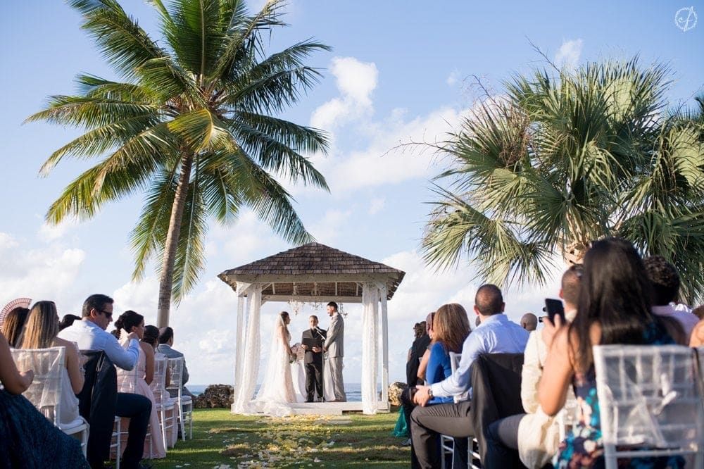 luxury destination wedding in Villa Montana Beach Resort by Puerto Rico wedding photographer Camille Fontanez