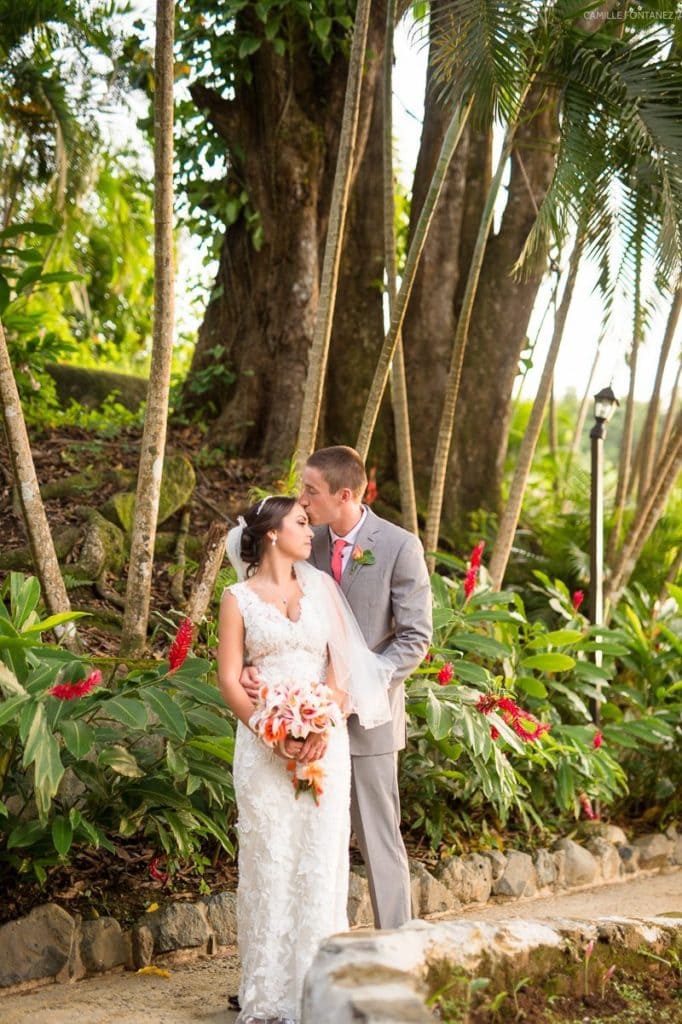 Destination outdoor wedding photography at Hacienda Azucena Rio Grande Puerto Rico by Camille Fontanez
