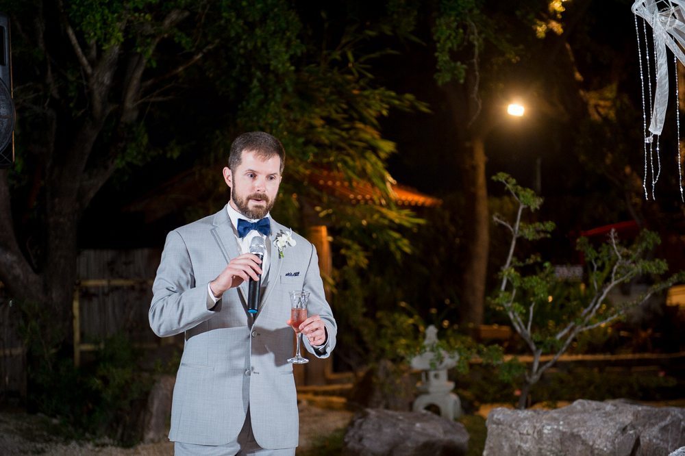 Recepcion y fotografia de bodas en Jardin Japones del Castillo Serralles de Ponce