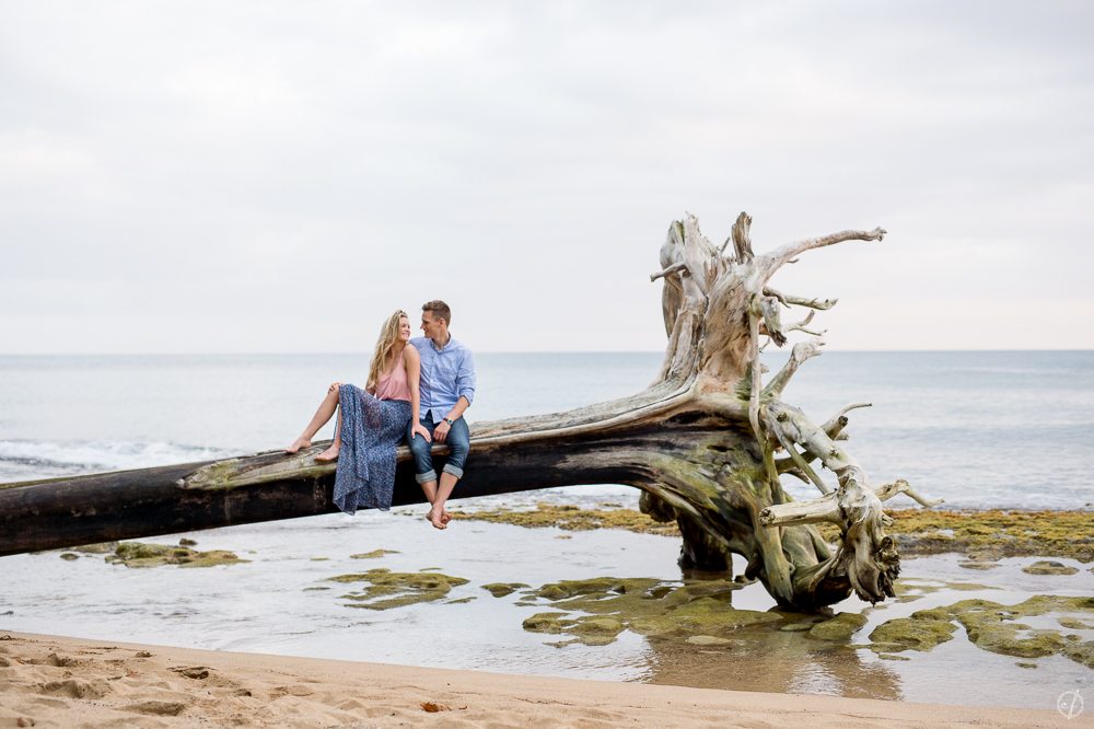 Engagement session at Steps Beach Rincon by Puerto Rico wedding photographer Camille Fontanez