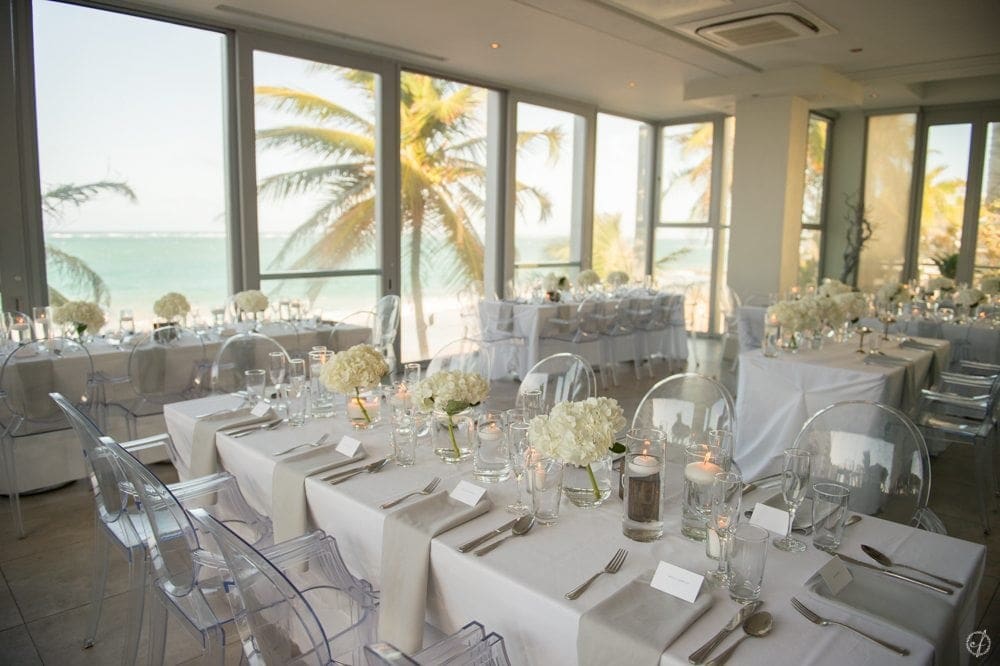 intimate beach destination wedding at Oceano Restaurant, Condado Puerto Rico by wedding photographer Camille Fontanez