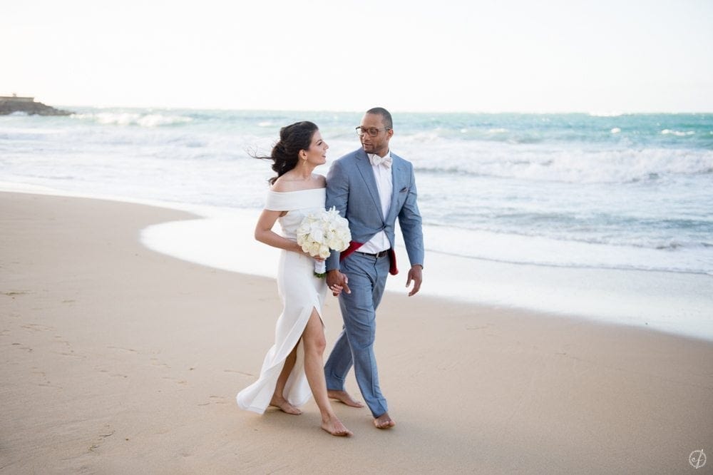 Oceano Restaurant destination wedding in Condado Beach Puerto Rico by photographer Camille Fontanez