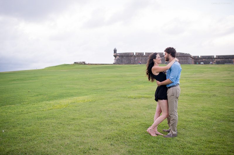 Vacation engagement photos in Puerto Rico by Wedding Photographer Camille Fontanez