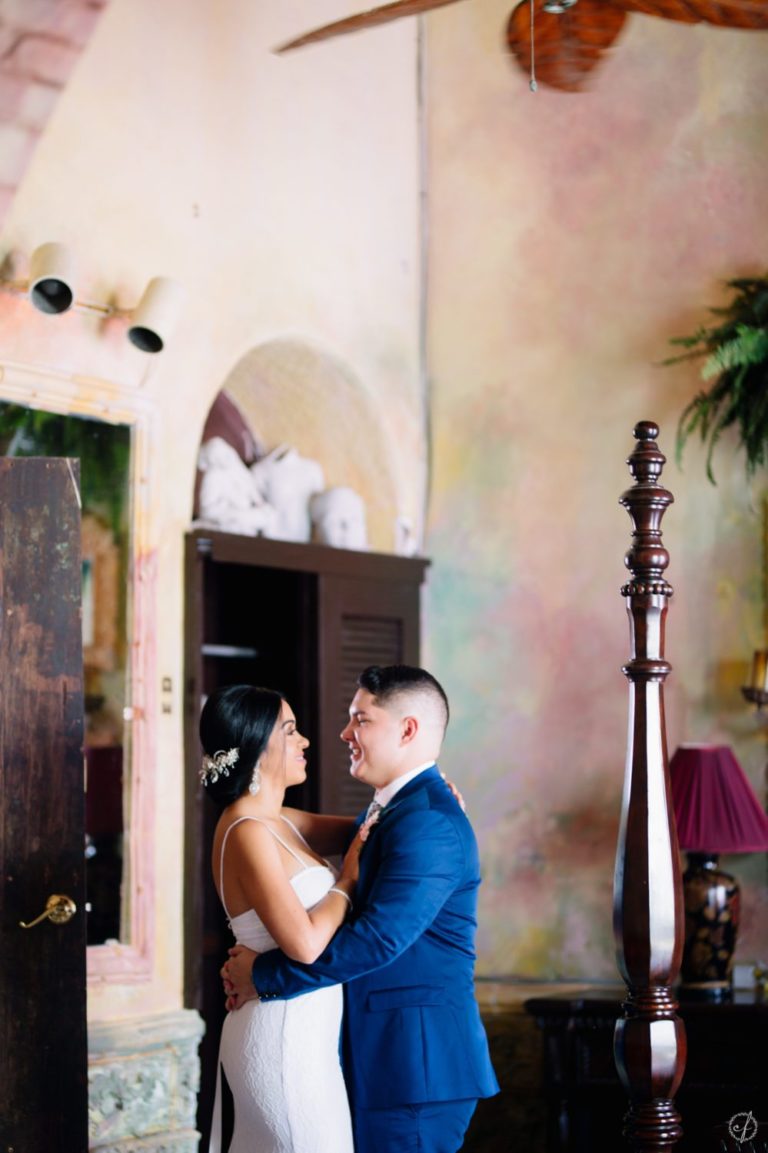 Elopement wedding photography at The Gallery Inn at Old San Juan Puerto Rico