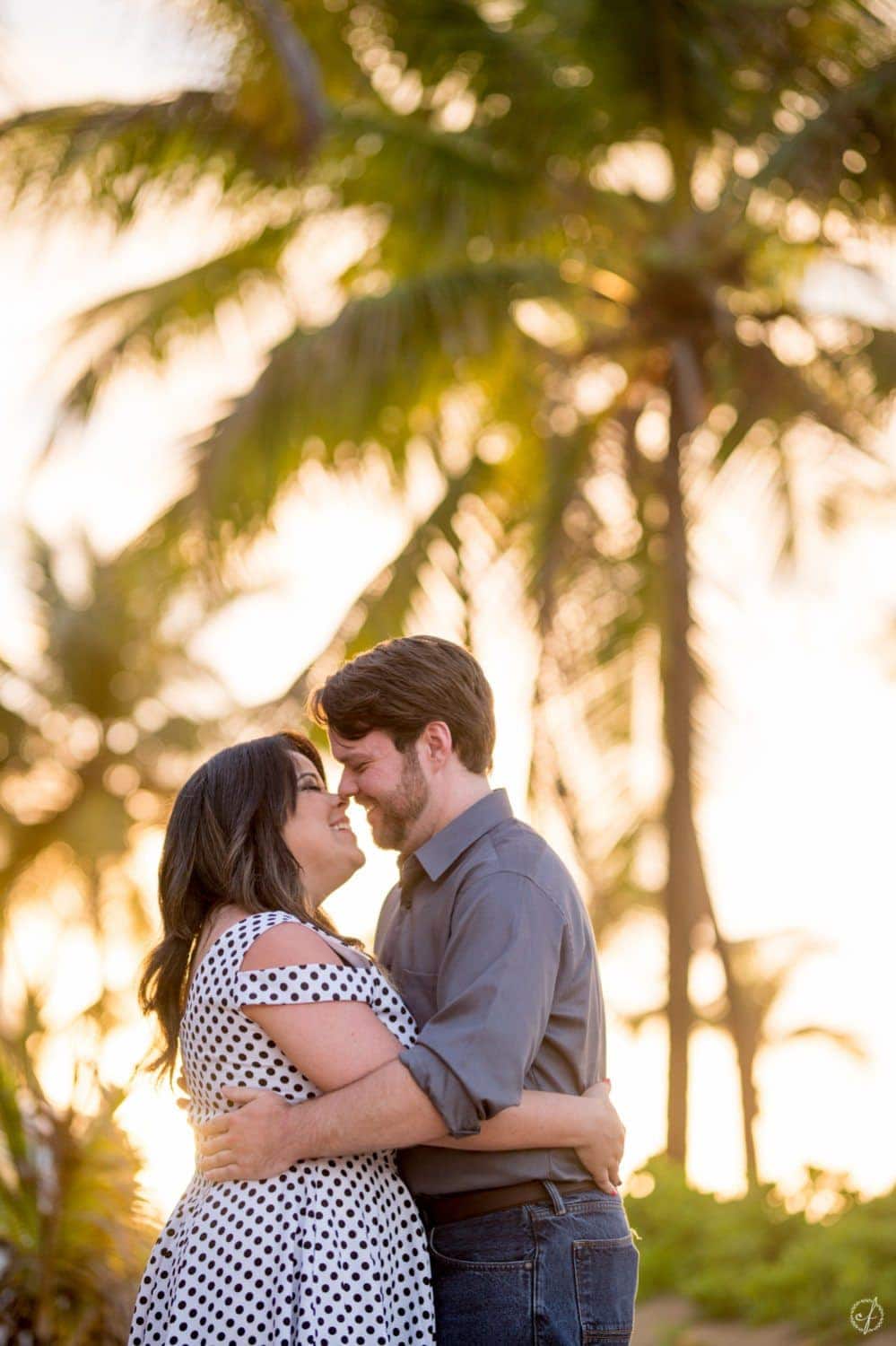 Beach engagement session photography at La Concha Resort in Condado Puerto Rico by Camille Fontanez