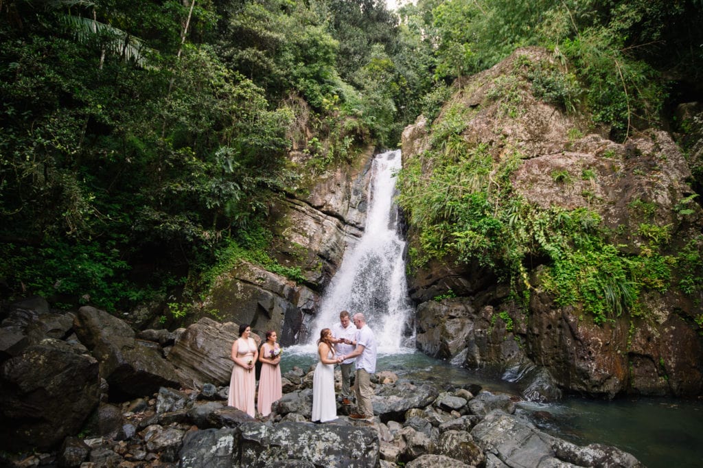 elopement photography at El Yunque rainforest in Puerto Rico by Camille Fontanez