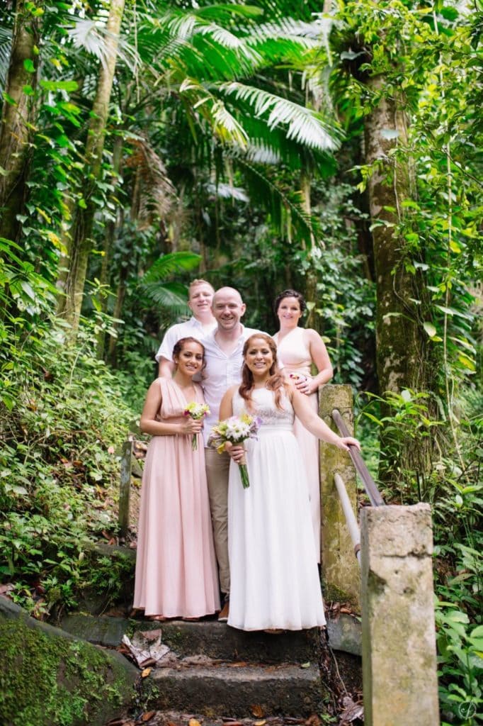 Elopement wedding photographer in El Yunque Puerto Rico by Camille Fontanez photography