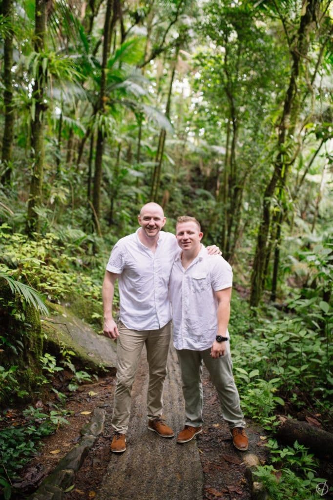 Elopement wedding photographer in El Yunque Puerto Rico by Camille Fontanez photography