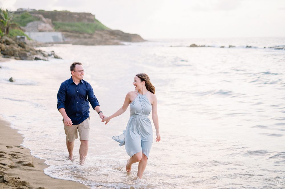 candid engagement session photography in Old San Juan Puerto Rico by Camille Fontanez