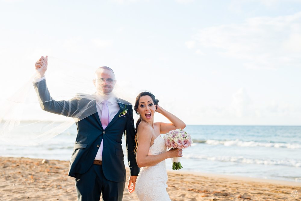 Puerto Rico beach destination wedding photography at Wyndham Rio Mar by Camille Fontanez