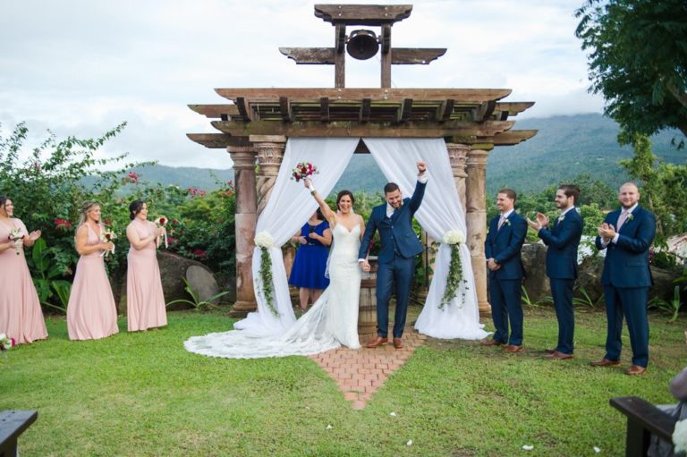 Destination Wedding photography in Hacienda Siesta Alegre Puerto Rico after Maria