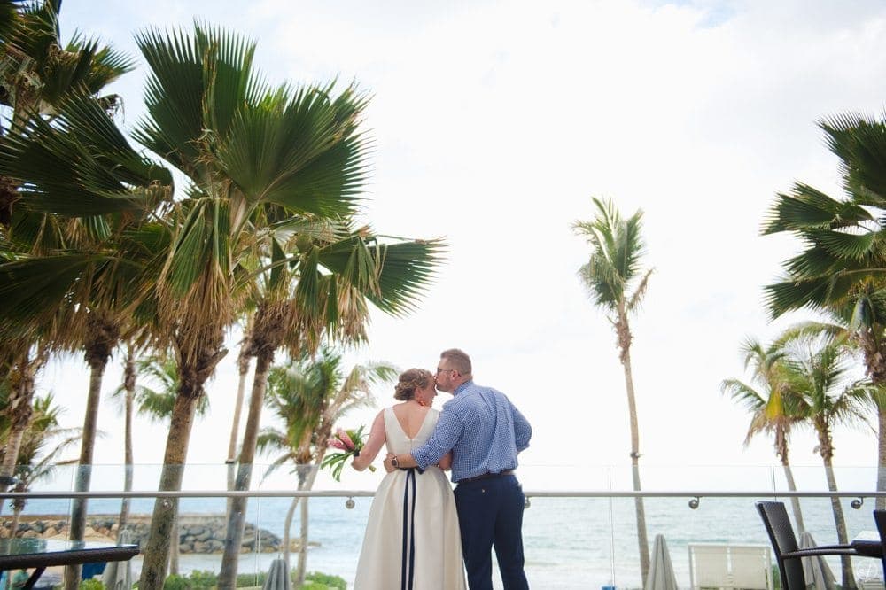 intimate beach destination wedding at La Concha resort by Puerto Rico photographer Camille Fontanez
