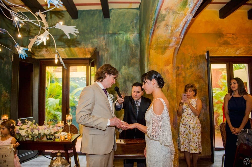 destination wedding photographer Camille Fontanez captures an intimate bohemian elopement at hotel El Convento in Old San Juan