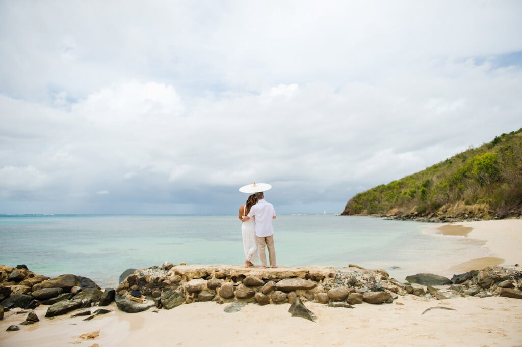 Culebra Puerto Rico beach elopement in Flamenco Beach