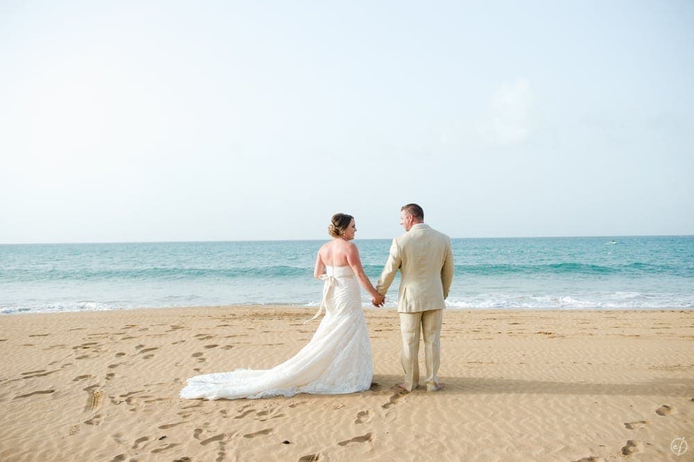 Ashley and Ian's destination beach wedding photography at Wyndham Rio Mar Grand in Rio Grande, captured by photographer Camille Fontanez