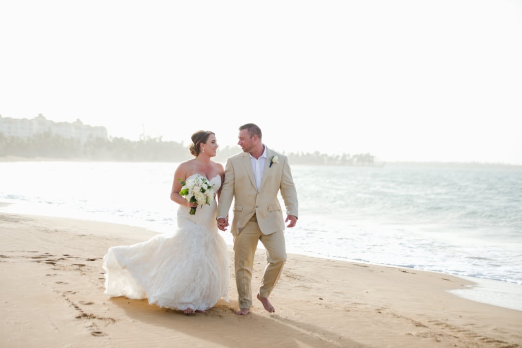 beach destination wedding at Wyndham Grand Rio Mar by Puerto Rico wedding photographer Camille Fontanez