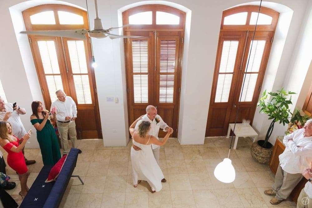 surprise destination wedding in Old San Juan airbnb by Photographer Camille Fontanez