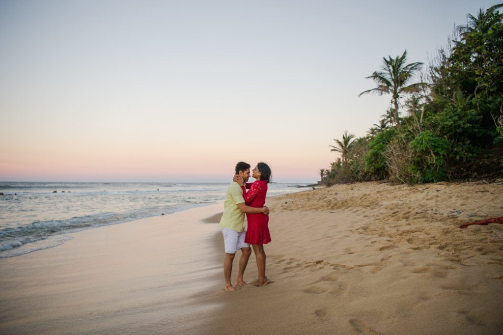 surprise marriage proposal at Old San Juan beach in Puerto Rico