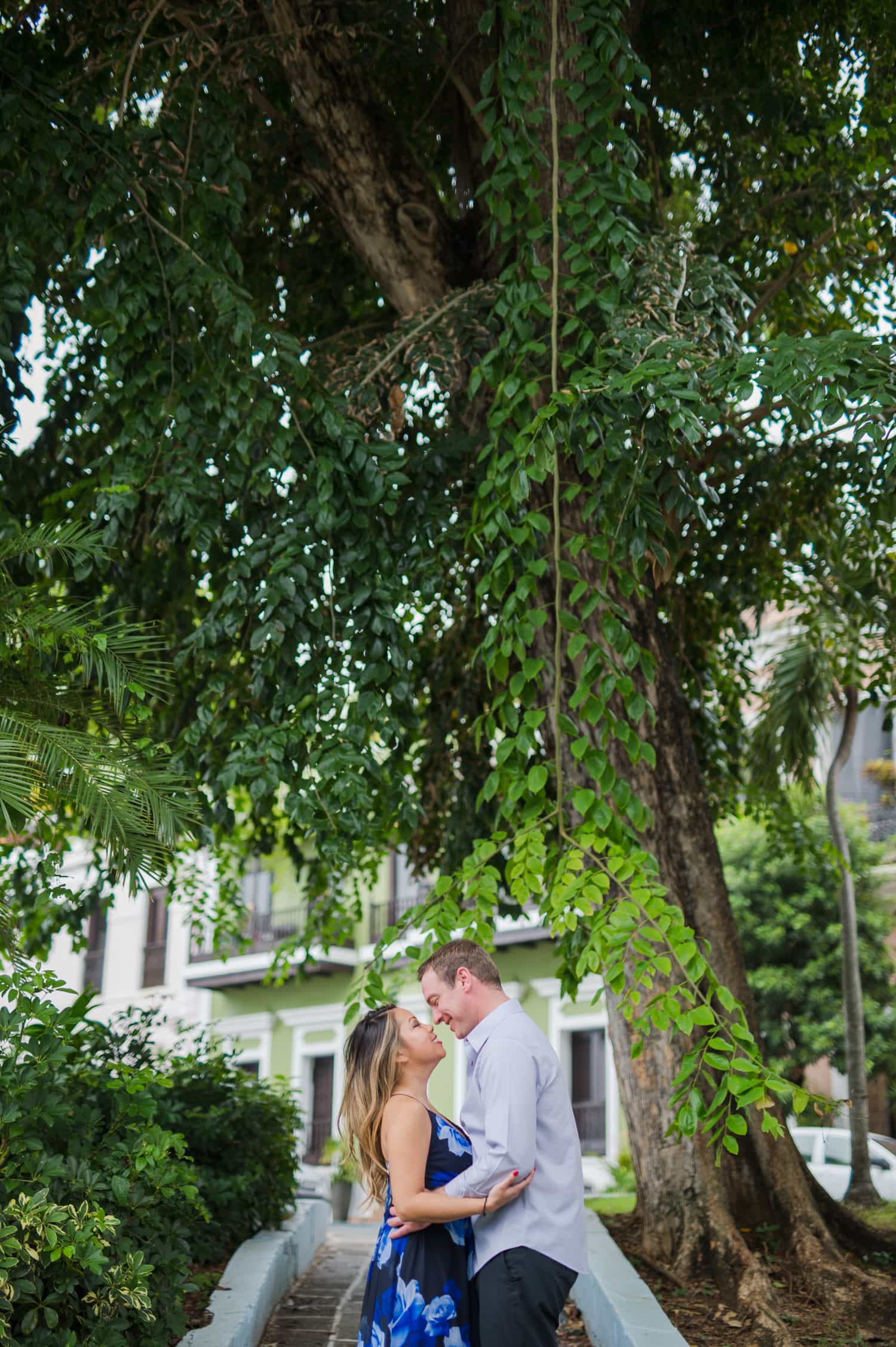 engagement portrait session at Old San Juan by Puerto Rico wedding photographer Camille Fontanez