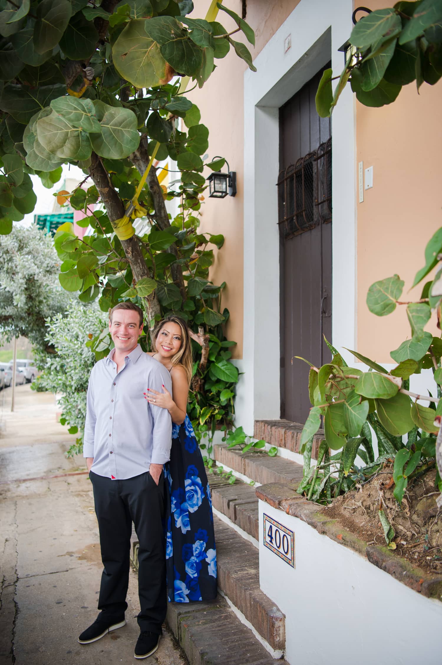 engagement portrait session at Old San Juan by Puerto Rico wedding photographer Camille Fontanez
