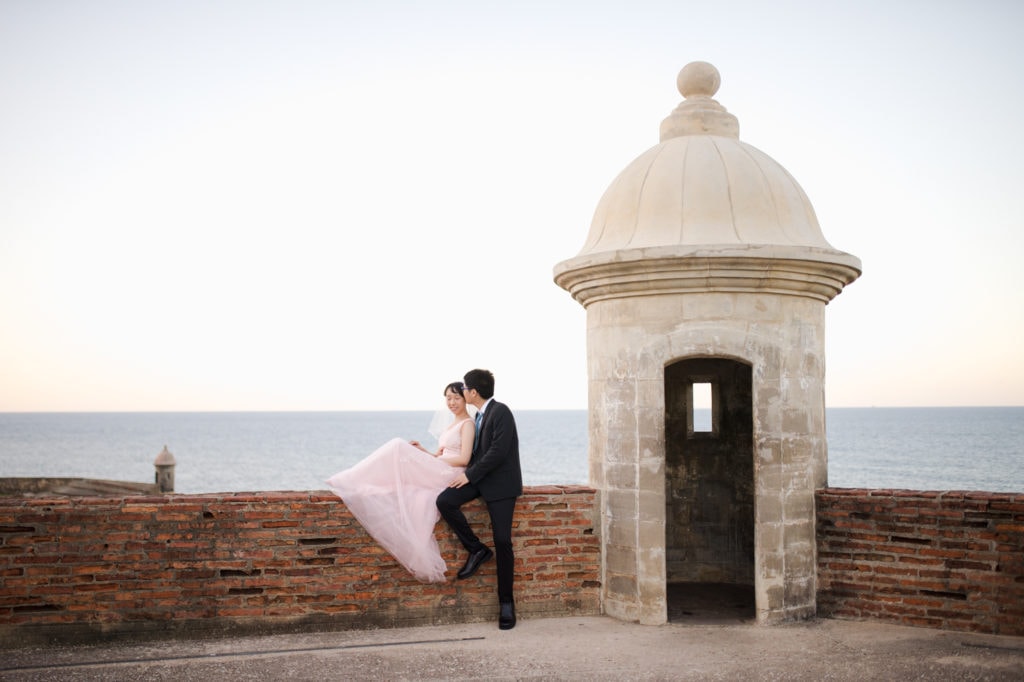 chinese pre wedding photos at Old San Juan by Puerto Rico photographer Camille Fontanez