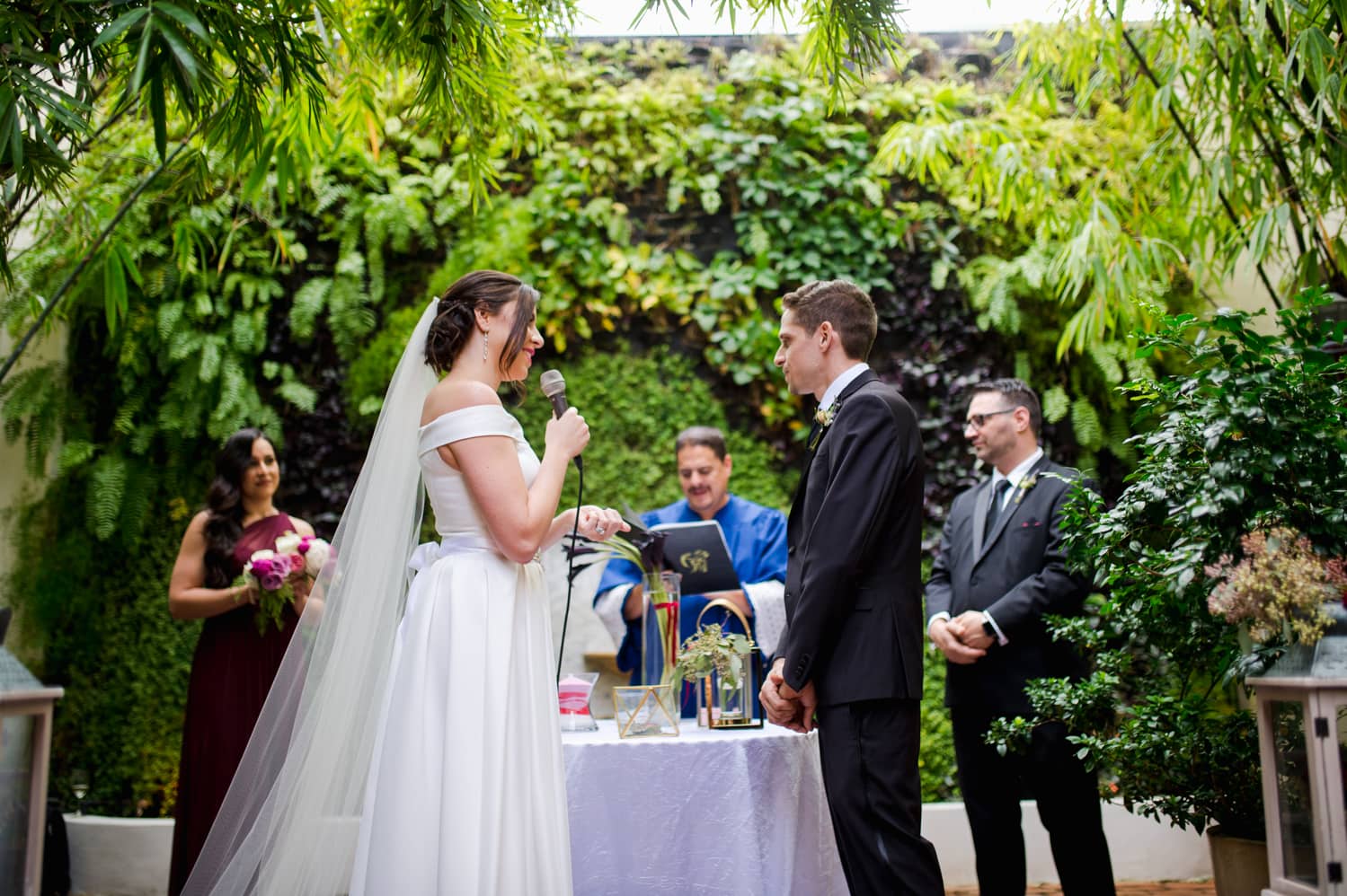 destination wedding at Restaurante La Lanterna in Old San Juan by Puerto Rico wedding photographer Camille Fontanez
