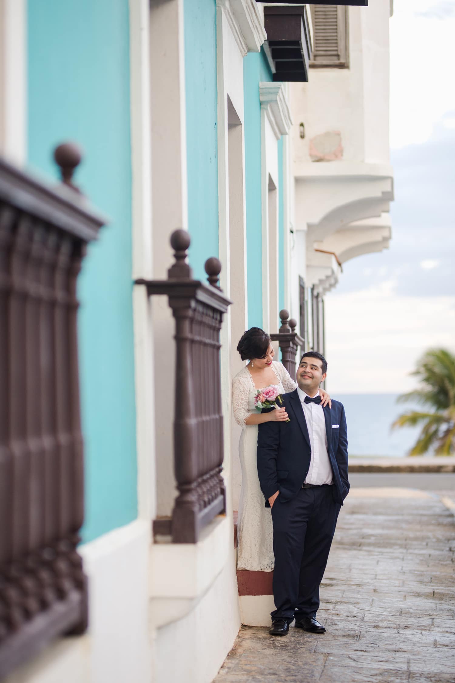 sunset wedding photography at Old San Juan by Camille Fontanez