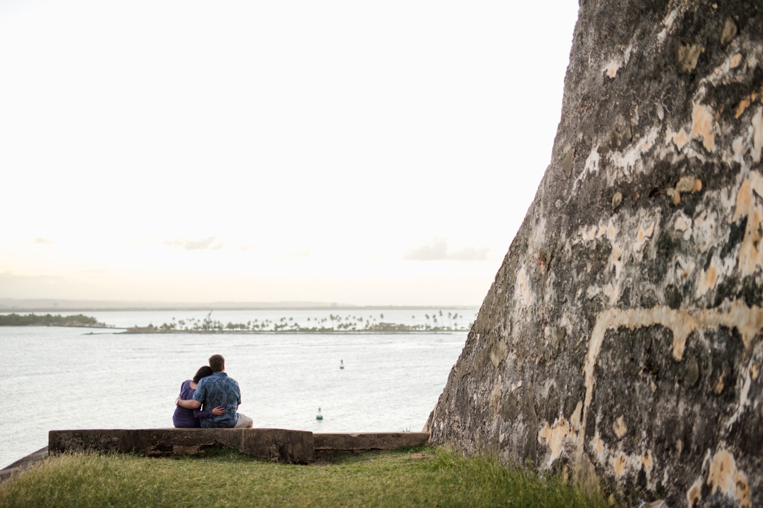 Engagement photos during Old San Juan vacations by Puerto Rico wedding photographer Camille Fontanez