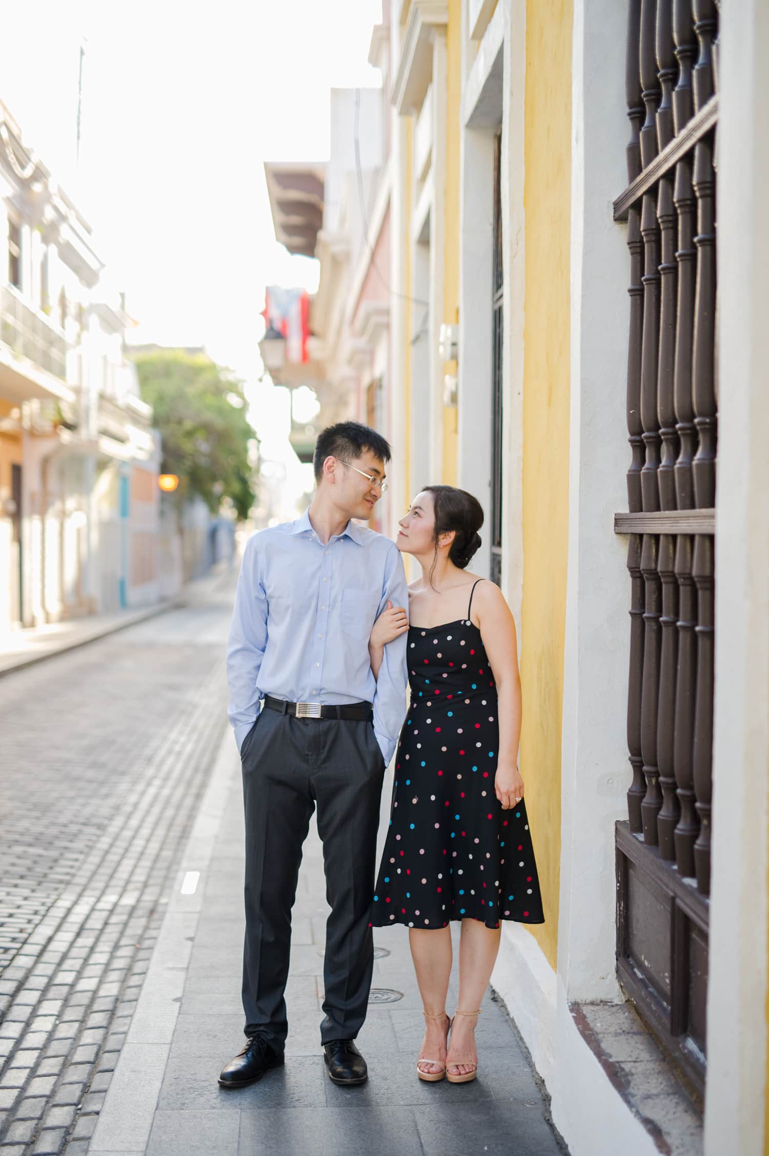 pre wedding photo session at Old San Juan Puerto Rico by photographer Camille Fontanez