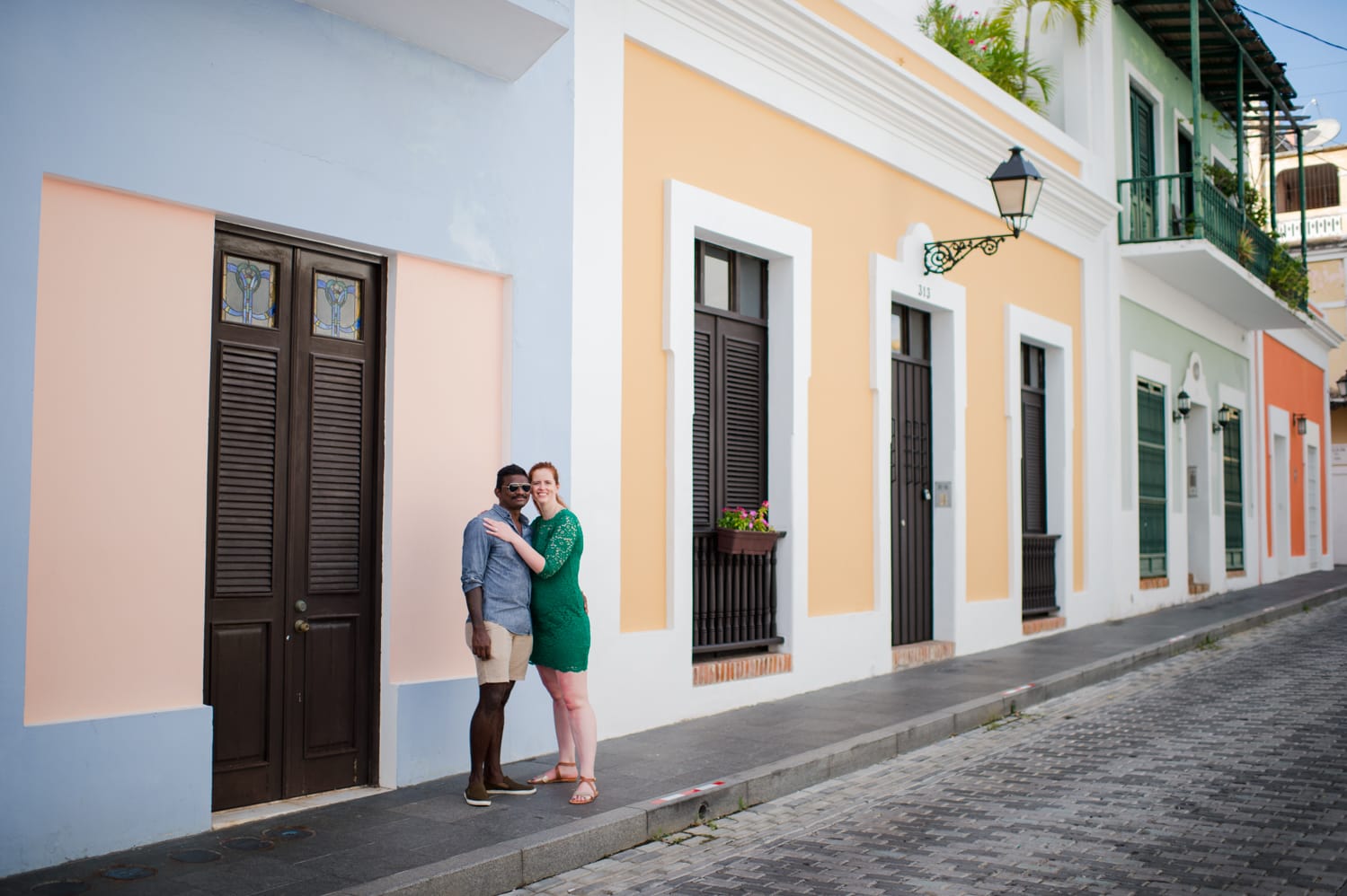 beach marriage proposal photos in Old San Juan Puerto Rico