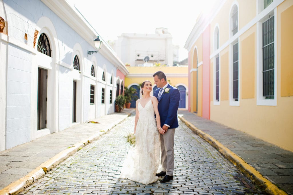 puerto rico vacation honeymoon elopement photos in Old San Juan