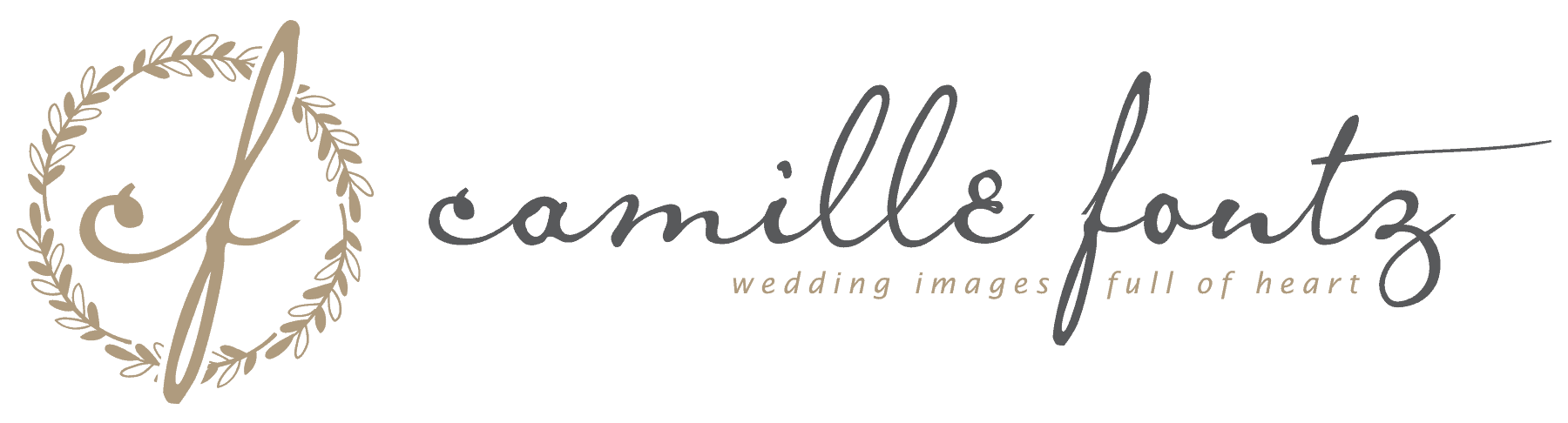 Camille Fontz Destination Wedding Photographer Logo