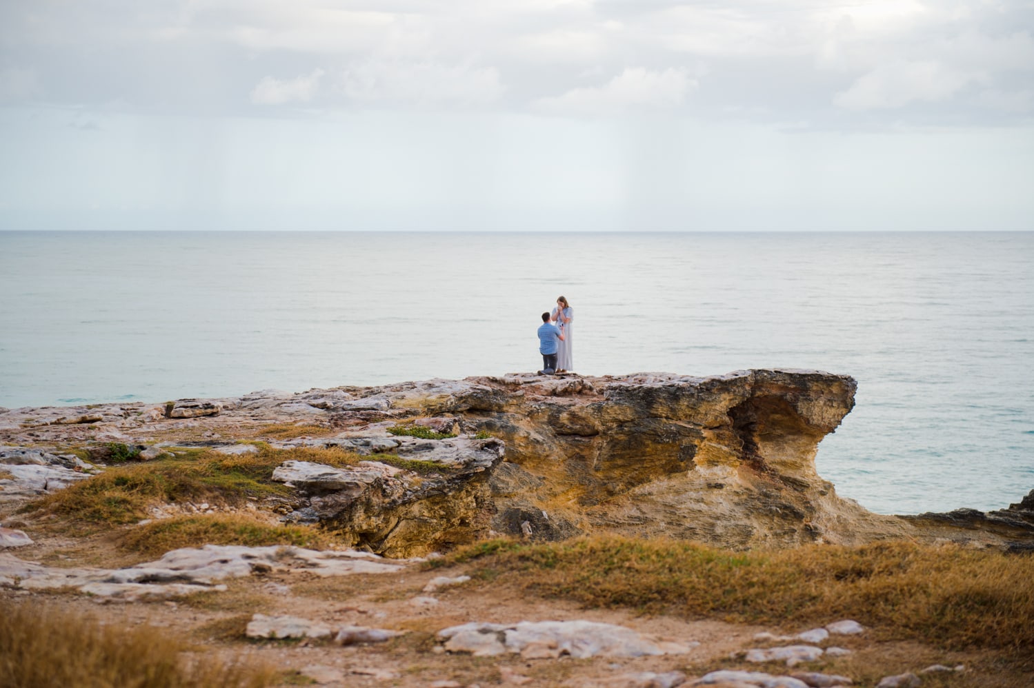 perfect proposal photos at Cabo Rojo Lighthouse in Puerto Rico