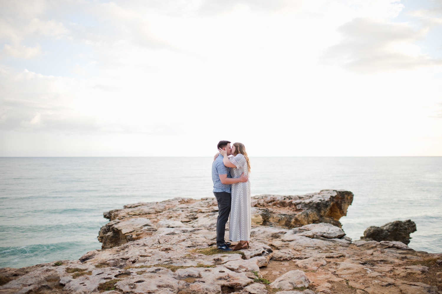 perfect proposal photos at Cabo Rojo Lighthouse in Puerto Rico