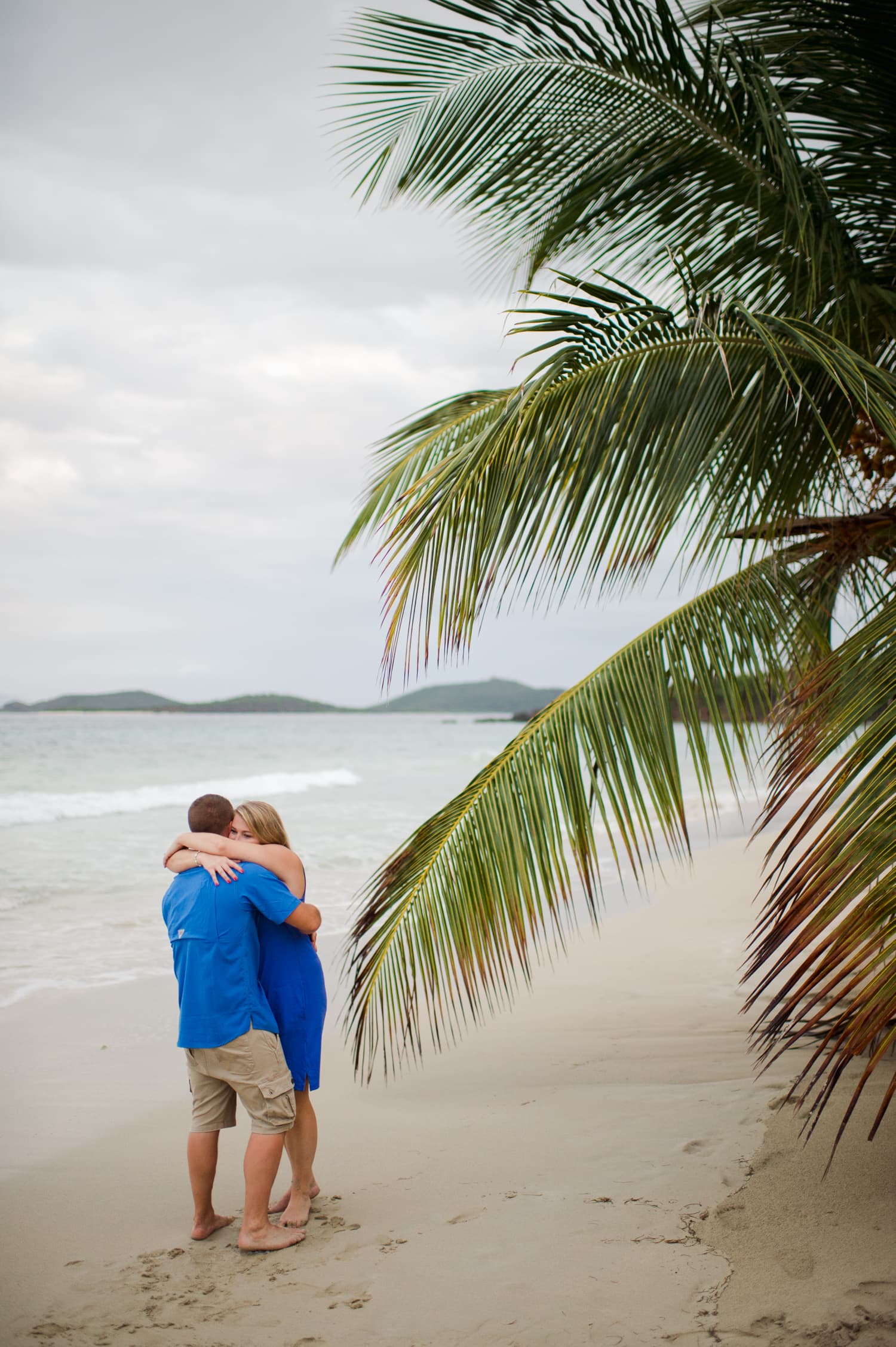 family session turned surprise engagement photos in Culebra Puerto Rico by wedding photographer Camille Fontanez