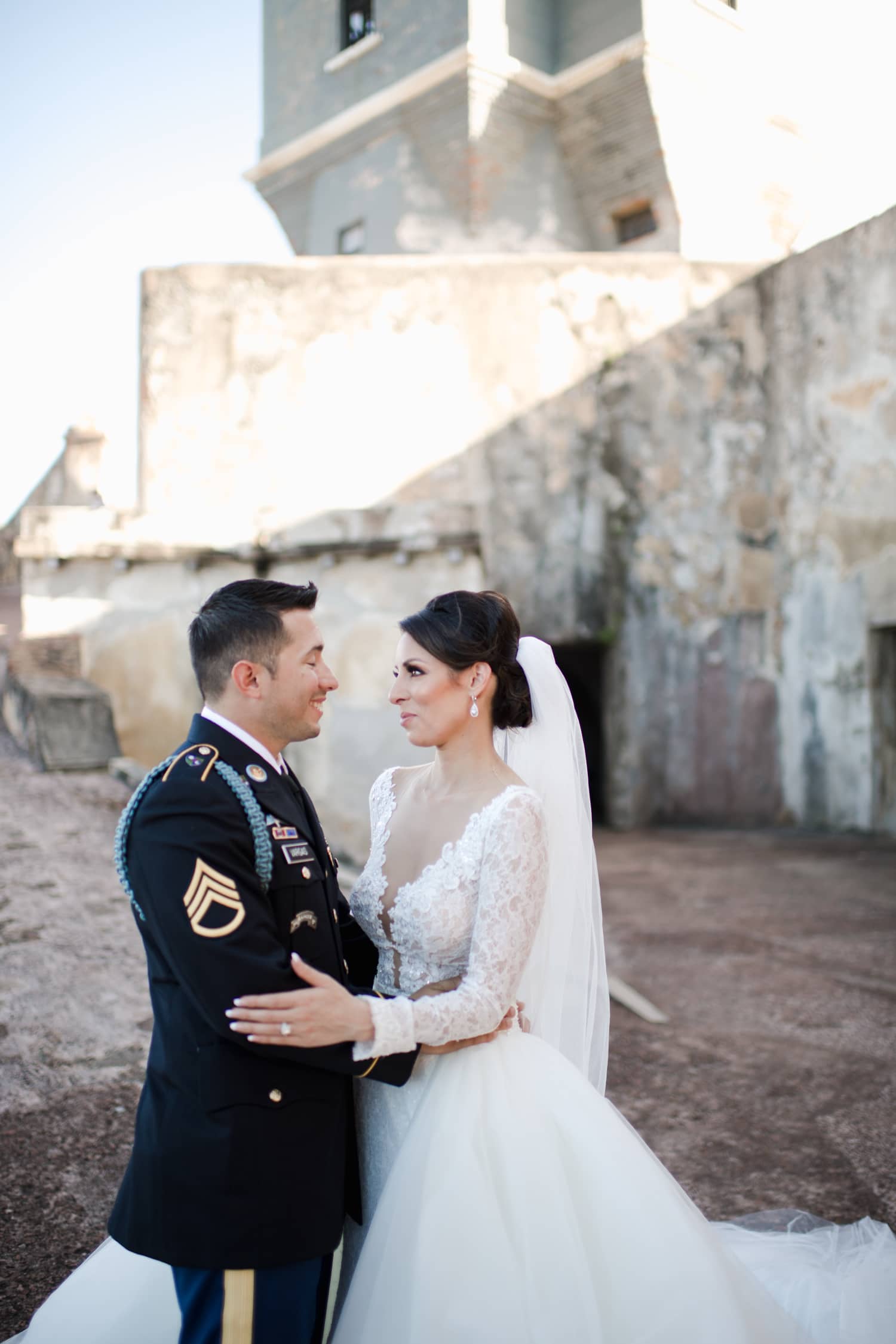 destination wedding ceremony at El Morro Fortress by Puerto Rico photographer Camille Fontanez