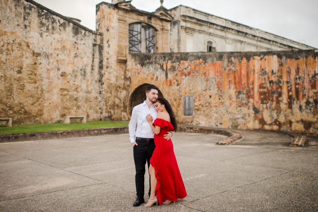 castillo san cristobal engagement session by Puerto Rico wedding photographer