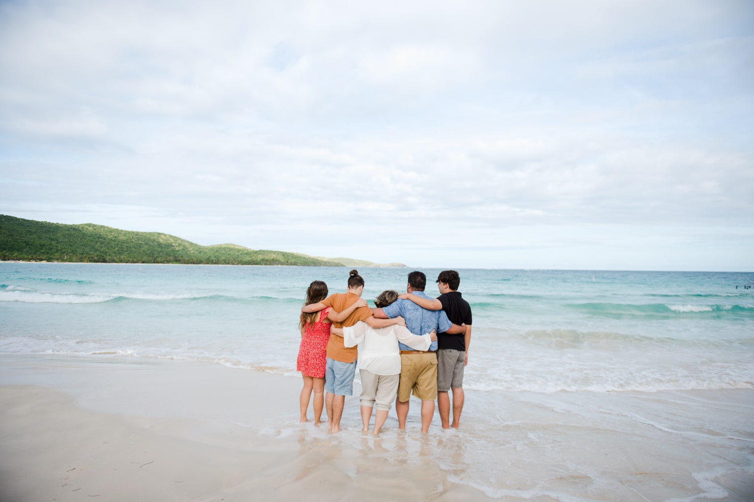 family portrait photography in Flamenco Beach, Culebra by Puerto Rico photographer Camille Fontanez