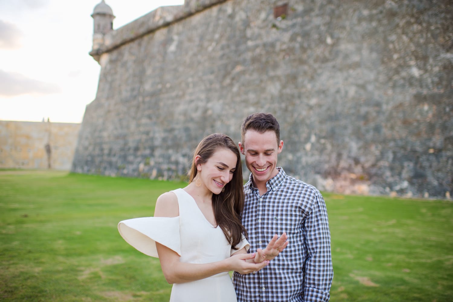 beautiful and simple marriage proposal in Old San Juan Puerto Rico by Camille Fontanez