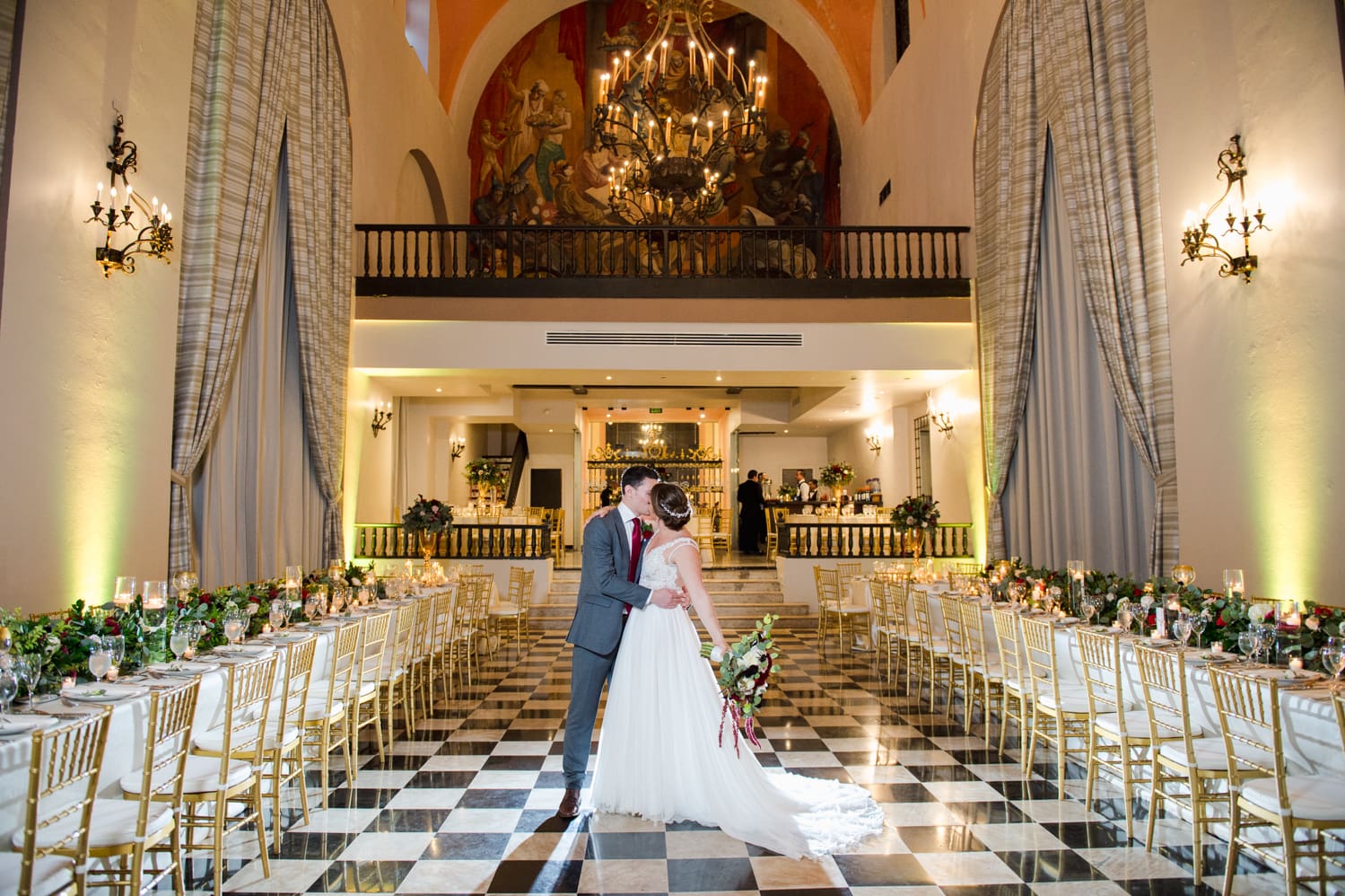 destination wedding photography at El Convento Campeche Ballroom by photographer Camille Fontz