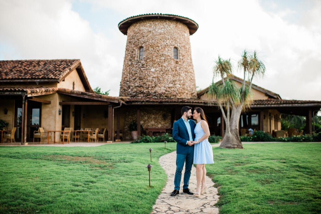 engagement photos at Royal Isabela Resort by Puerto Rico wedding photographer Camille Fontanez