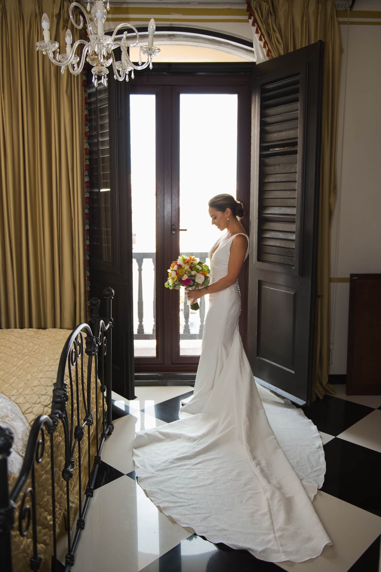 Puerto Rico destination wedding photography at Hotel el Convento, Old San Juan