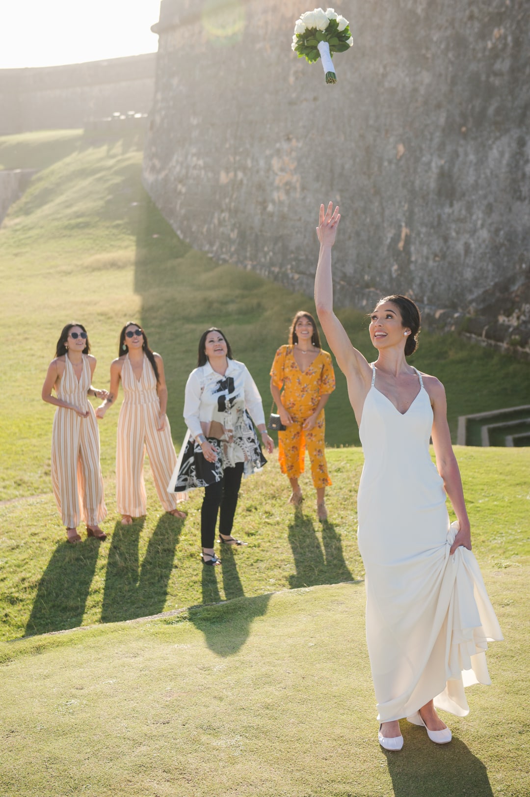 Small intimate elopement at El Morro by Puerto Rico wedding photographer Camille Fontanez