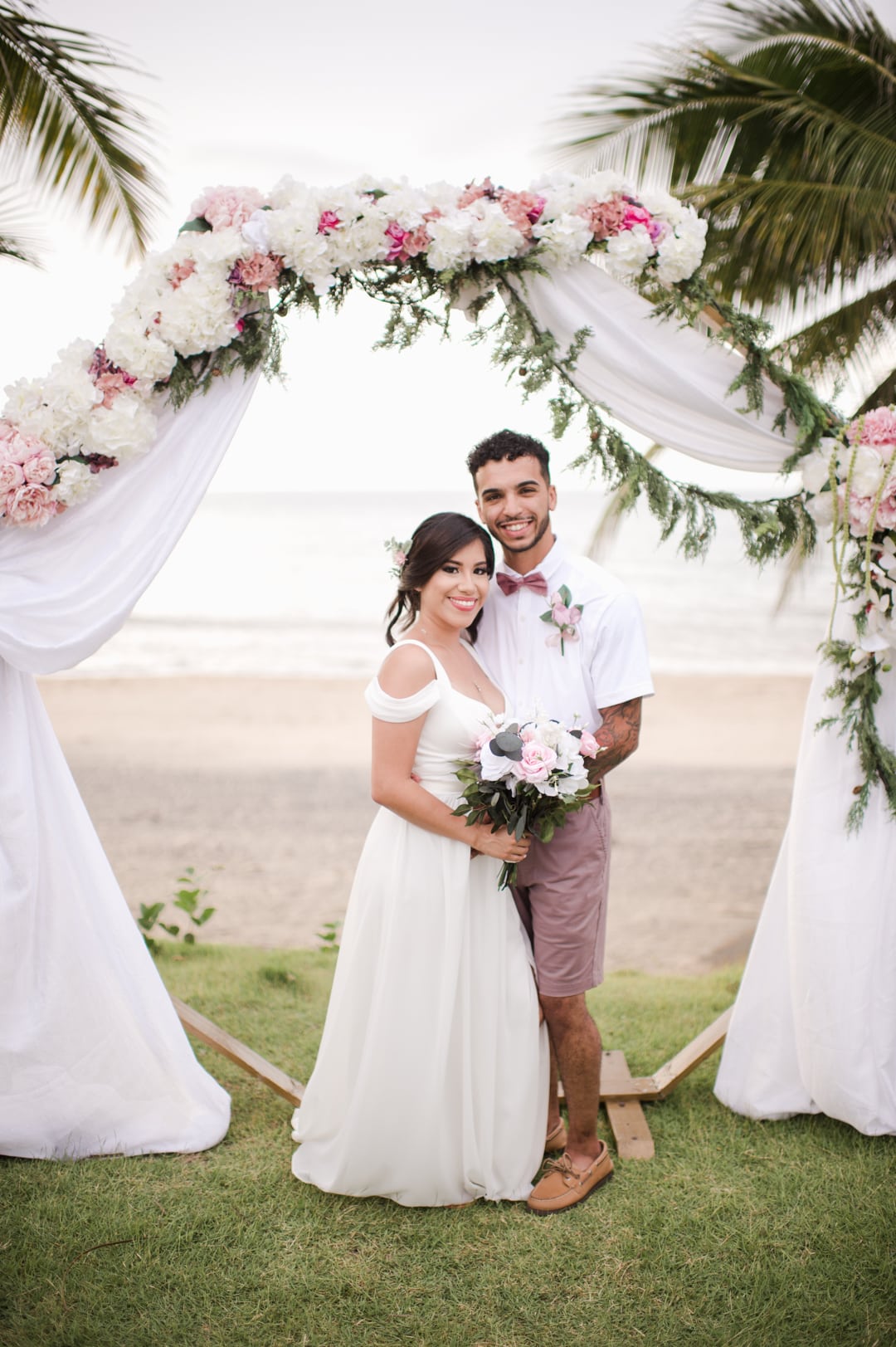 Airbnb beach destination wedding in Aguada, Puerto Rico