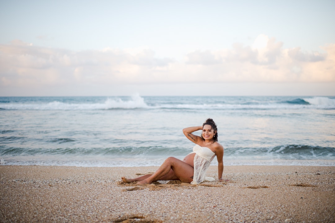 maternity photoshoot at Puerto Rico beach