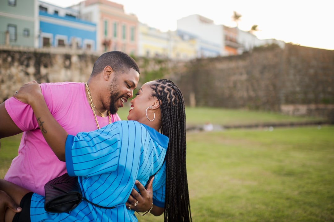 old san juan engagement photos after proposal by Camille Fontanez