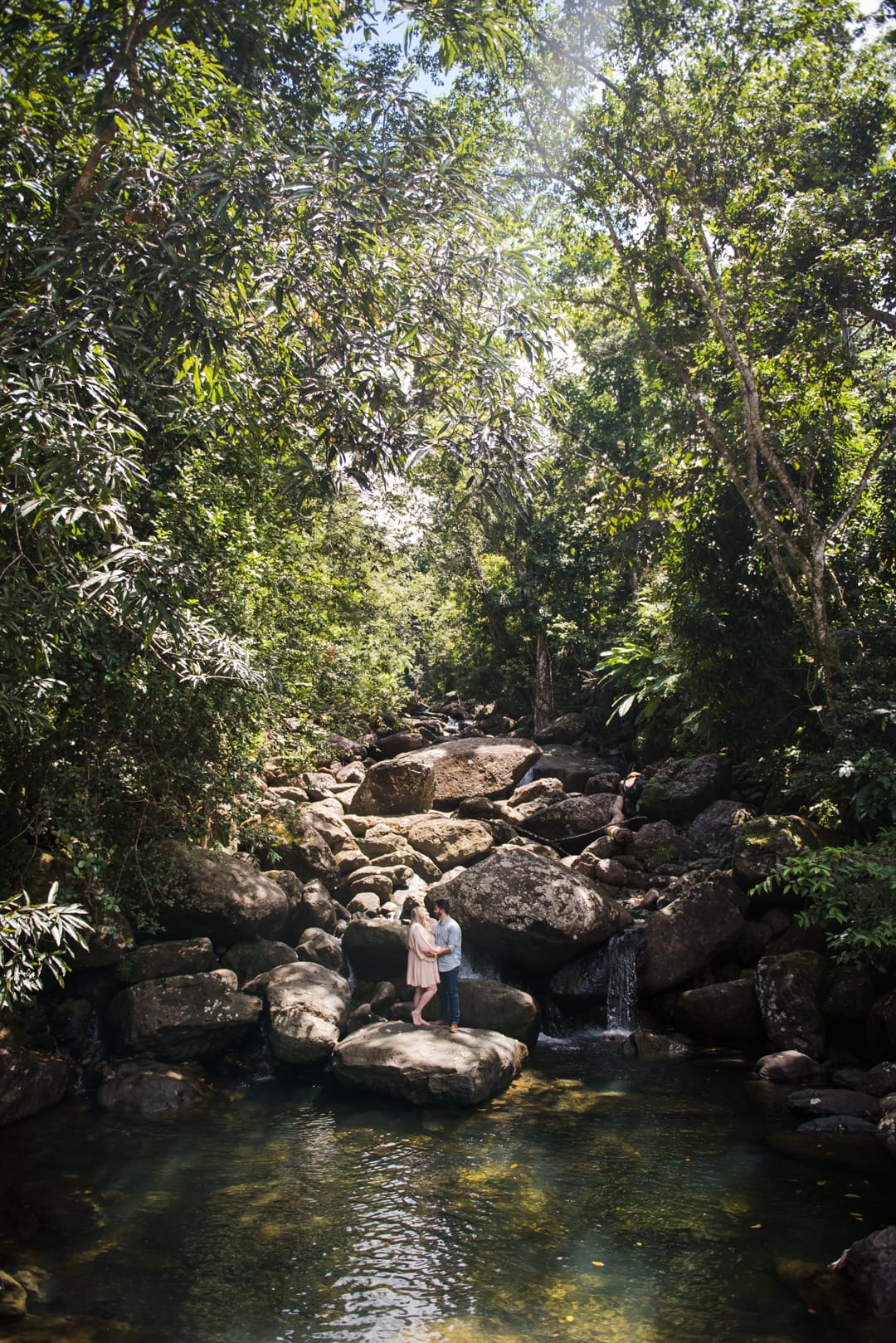 rio grande rio espiritu santo puerto rico engagement session waterfall rainforest